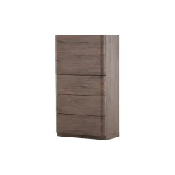 Ladekast 5 Lades - Donkerbruin MDF - 55x35x100cm - Noble