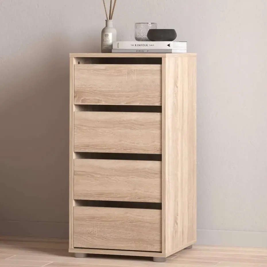 Ladekast Blokty - 40x40x76cm - 4 lades - eikdecor