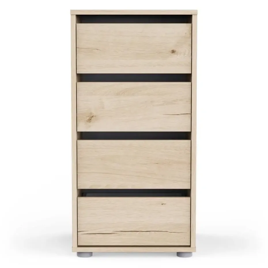 Ladekast Blokty - 40x40x76cm - 4 lades - eikdecor