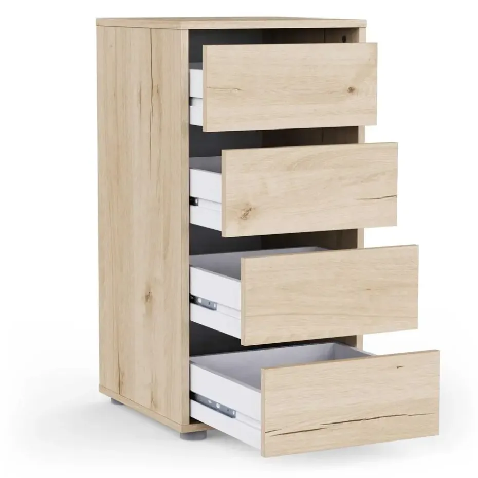 Ladekast Blokty - 40x40x76cm - 4 lades - eikdecor