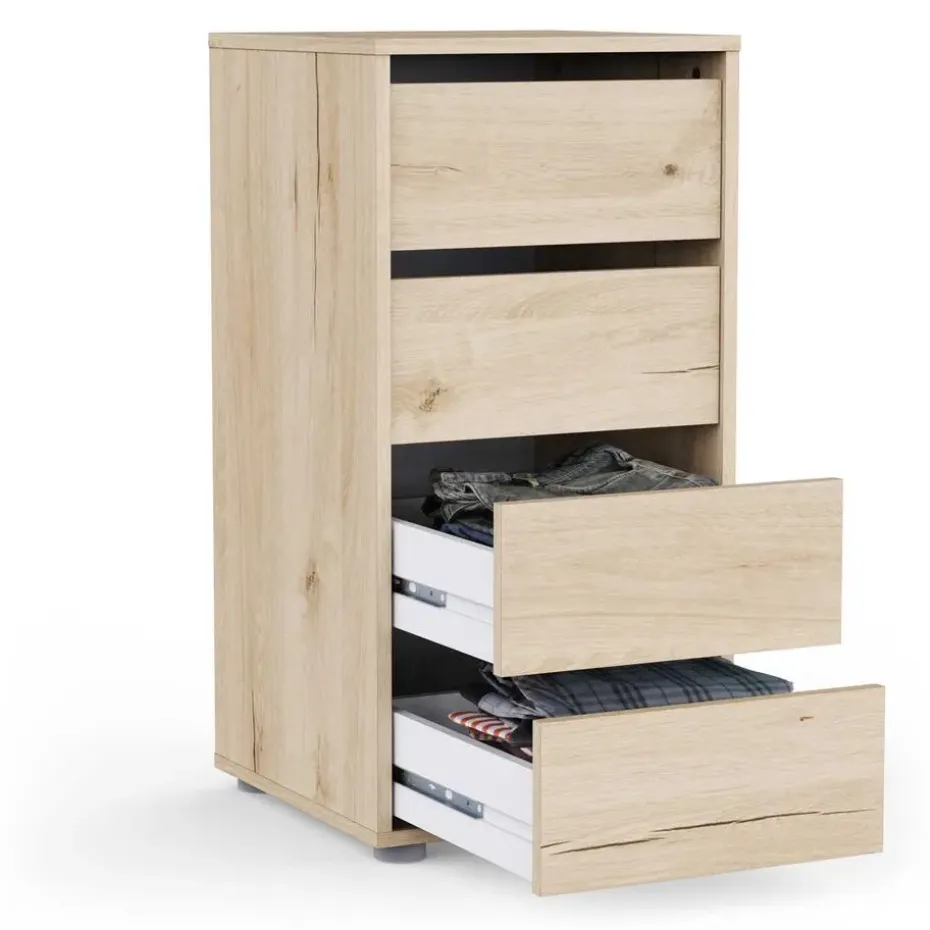 Ladekast Blokty - 40x40x76cm - 4 lades - eikdecor