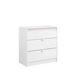 Ladekast Bobby - wit - 80x78,5x40,5 cm