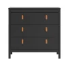 Ladekast Madeira - zwart - 80x82x38 cm
