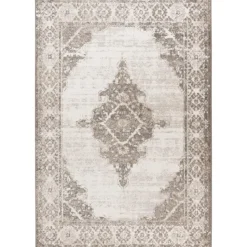 Lalee Vloerkleed Milas - Polyester - 80x150 cm zilver beige