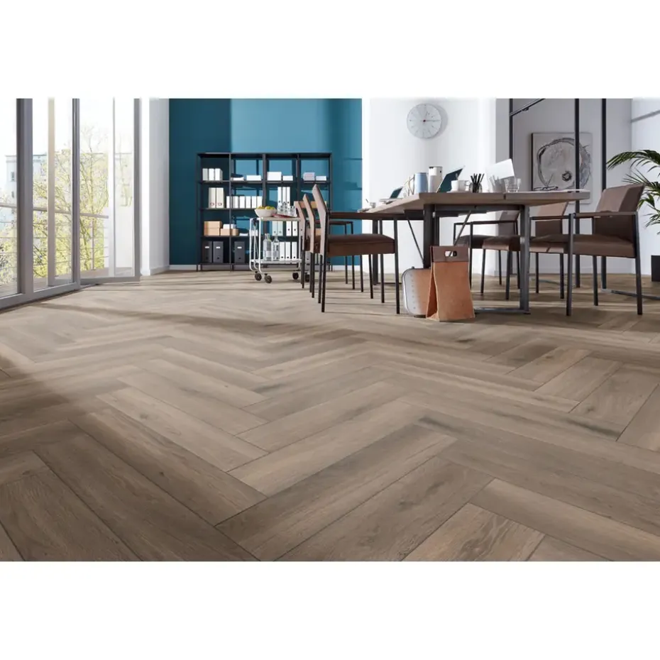 Laminaat Herringbone - visgraat donker eiken
