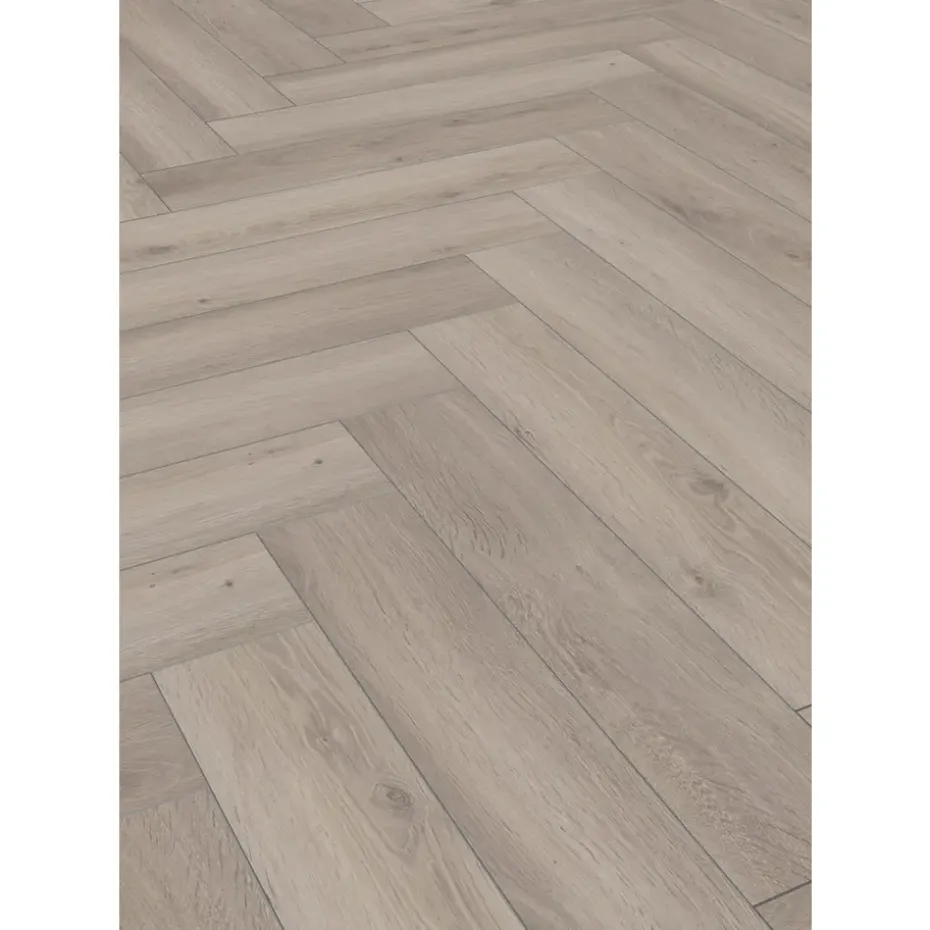 Laminaat Herringbone - visgraat grijs eiken