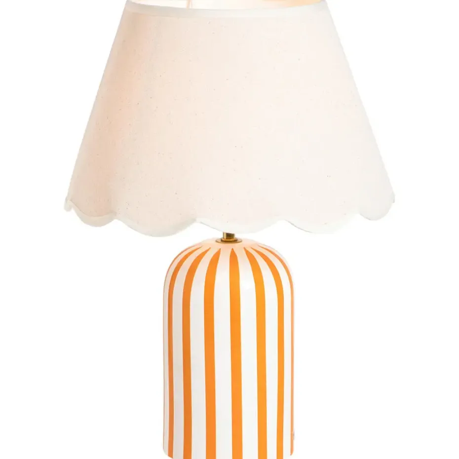 Lampenkap Florine - off-white katoen - 19xØ30 cm