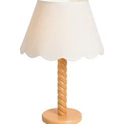Lampenkap Florine - off-white katoen - 19xØ30 cm