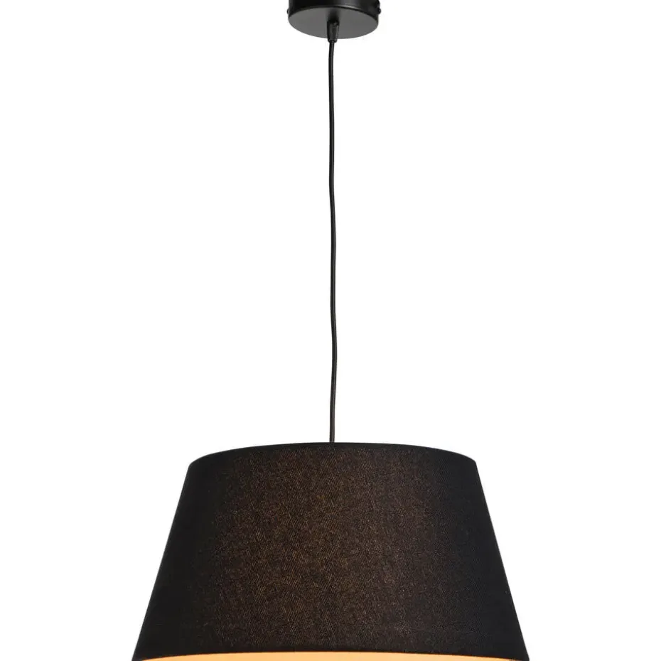 Lampenkap Lika voor hanglamp zwart - Ø40xØ30x21 cm