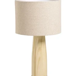 Lampenkap Luna cilinder naturel - 18xØ25 cm