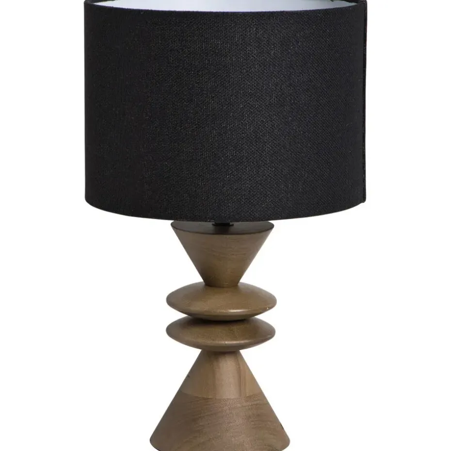 Lampenkap Luna cilinder zwart - 18xØ25 cm