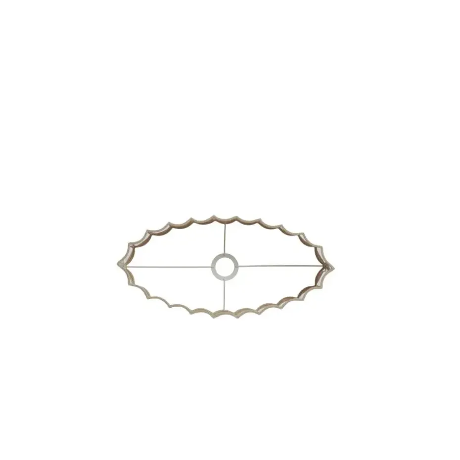 Lampenkap ovaal Disli - Crème - 45x21x22cm