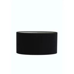 Lampenkap Ovaal Velours - Zwart - 38x17,5x19cm