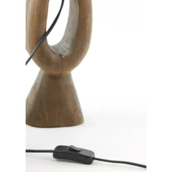 Lampvoet Django - Hout - 11x9x45cm