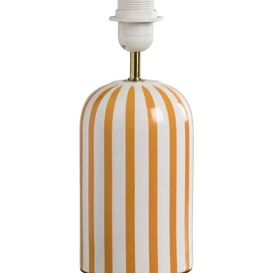 Lampvoet Lio - wit/oranje - 29,5x12,5x12,5 cm