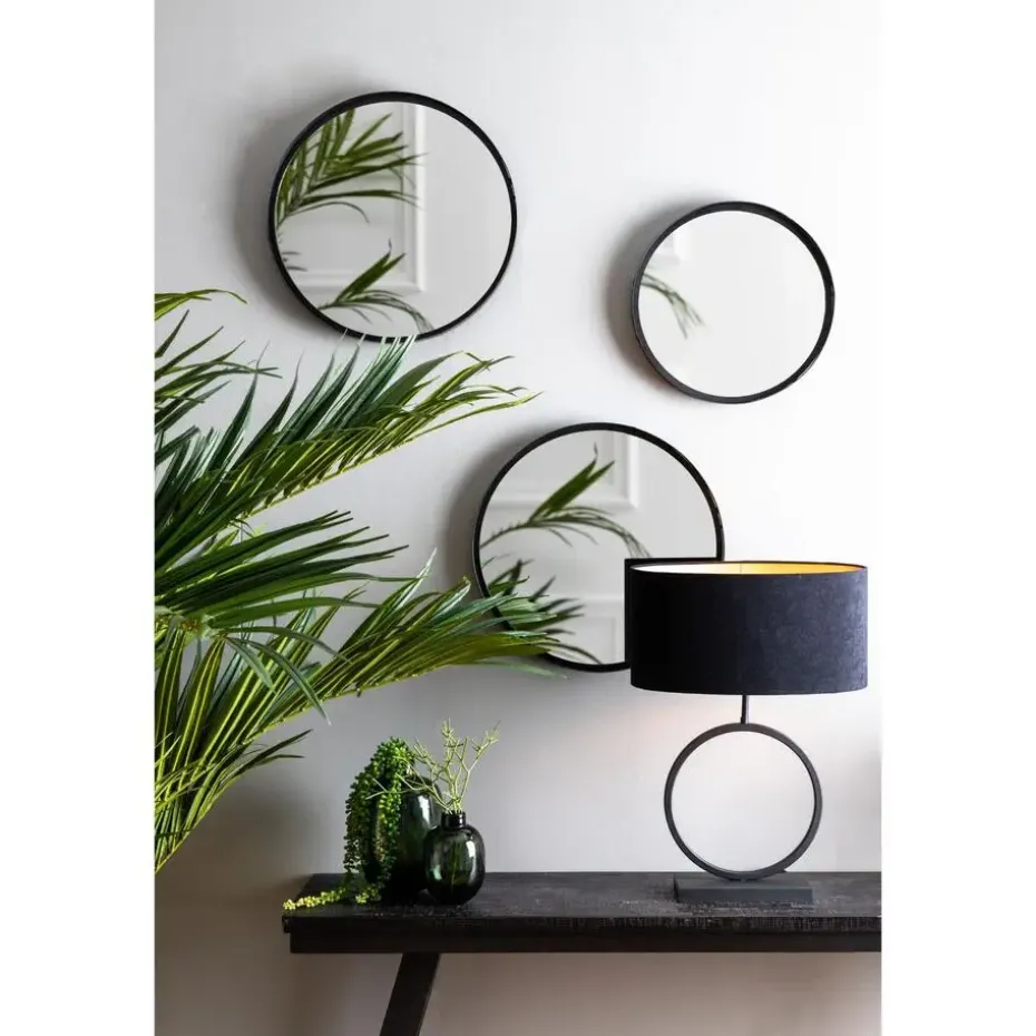 Lampvoet Liva - Zwart - 30x12,5x42cm