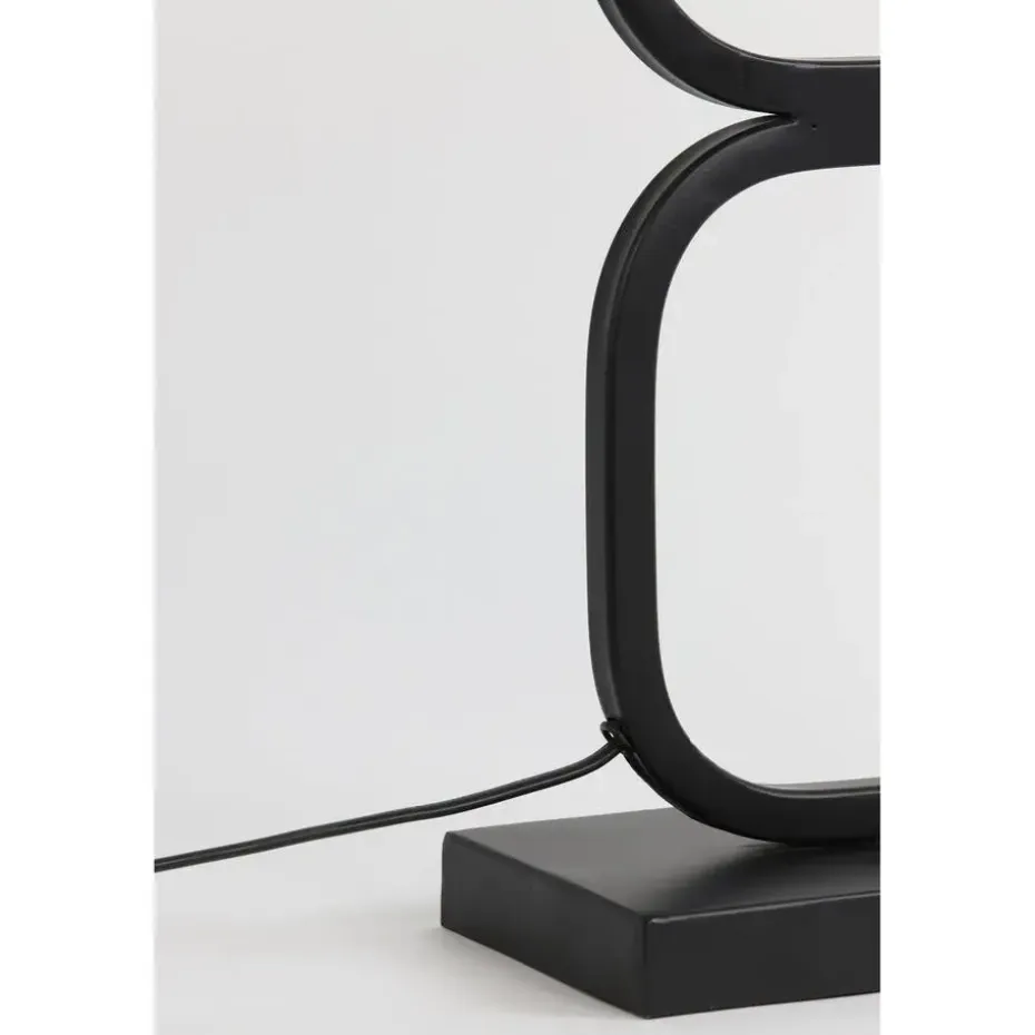 Lampvoet Lutika - Zwart - 23x11,5x46cm