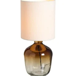 Lampvoet Mois bruin glas E27 26,5xØ16,5 cm