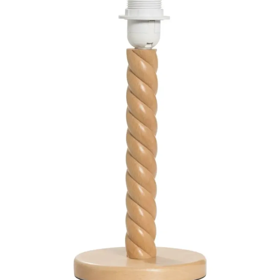 Lampvoet Noan - naturel hout - 32,5xØ15 cm