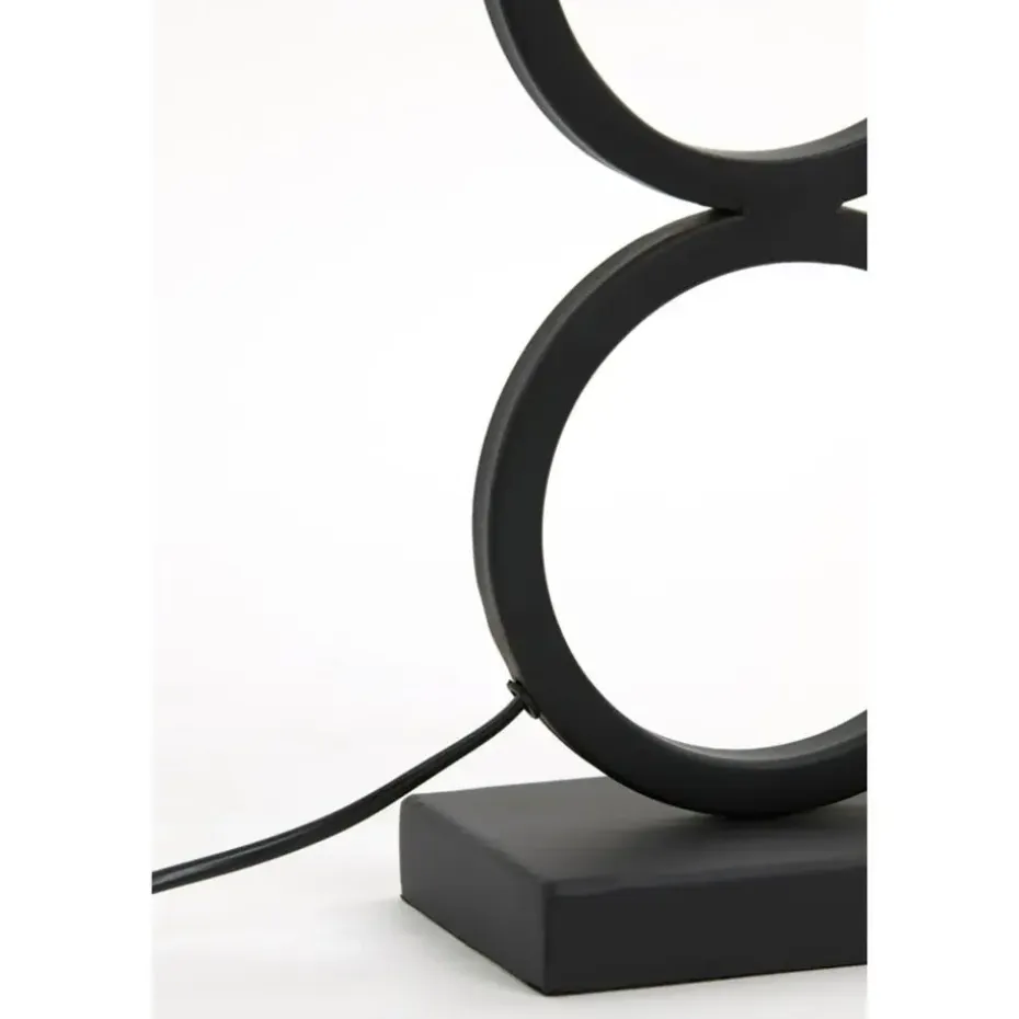 Lampvoet Stelios - Zwart - 15x10x36cm