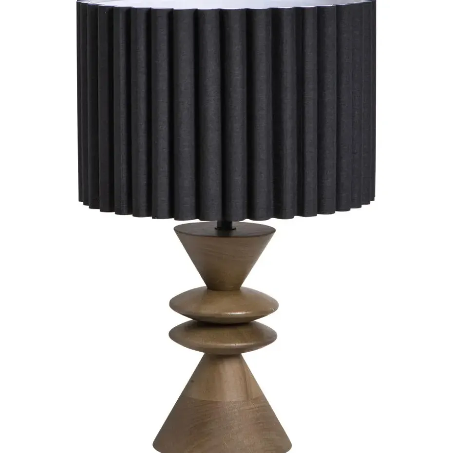 Lampvoet Timber bruin E27 - 30x13x13 cm