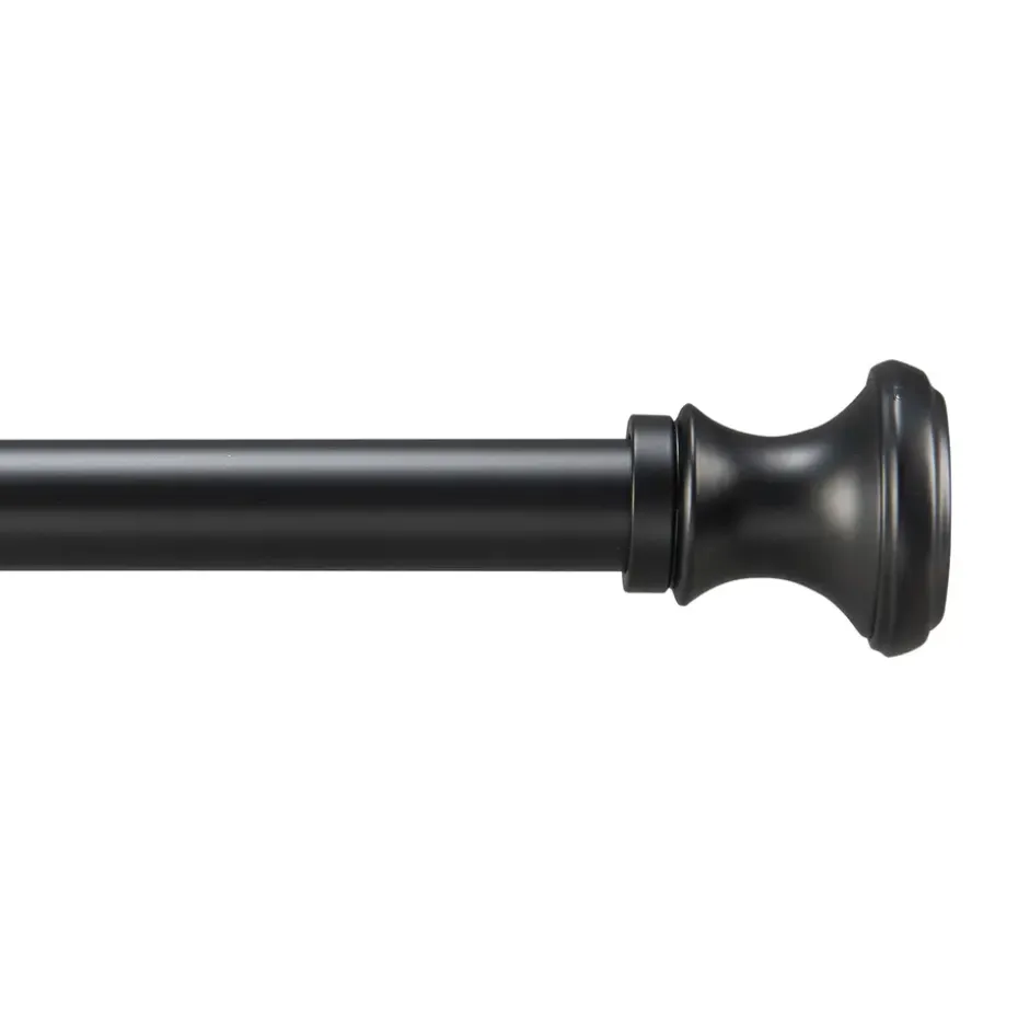 Lange gordijnroede - uitschuifbare gordijn rail - stang van 250-360 cm - zwart