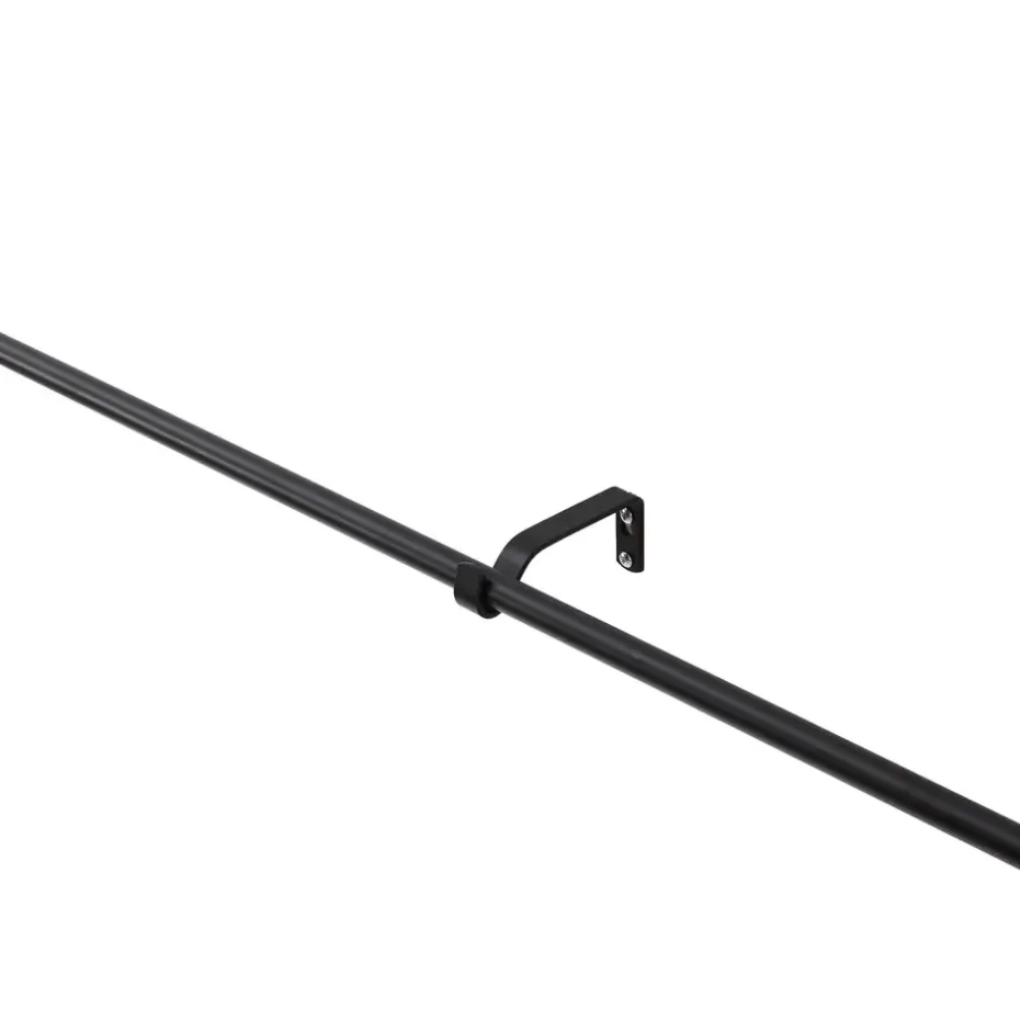 Lange gordijnroede - uitschuifbare gordijn rail - stang van 250-360 cm - zwart