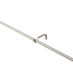 Lange gordijnroede - uitschuifbaar - 250-360 cm - zilvergrijs