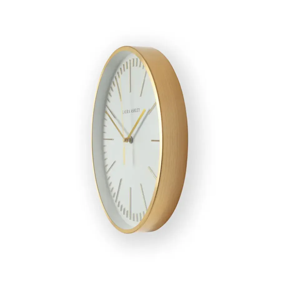 Laura Ashley Glenn Klok - Streep - 30,5x30,5cm - Goud