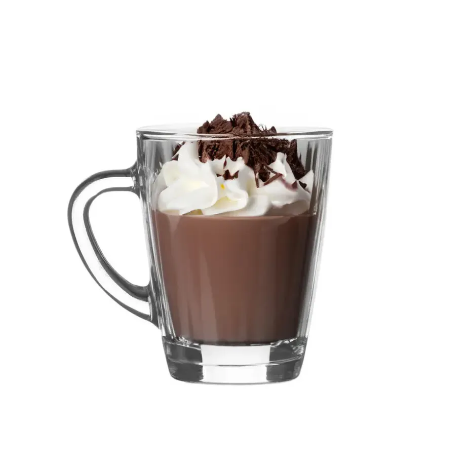 LAV Theeglazen/koffie glazen - transparant glas - 2x - 250 ml