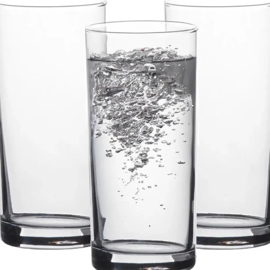 LAV Waterglazen Liberty - transparant glas - 3x - 295 ml