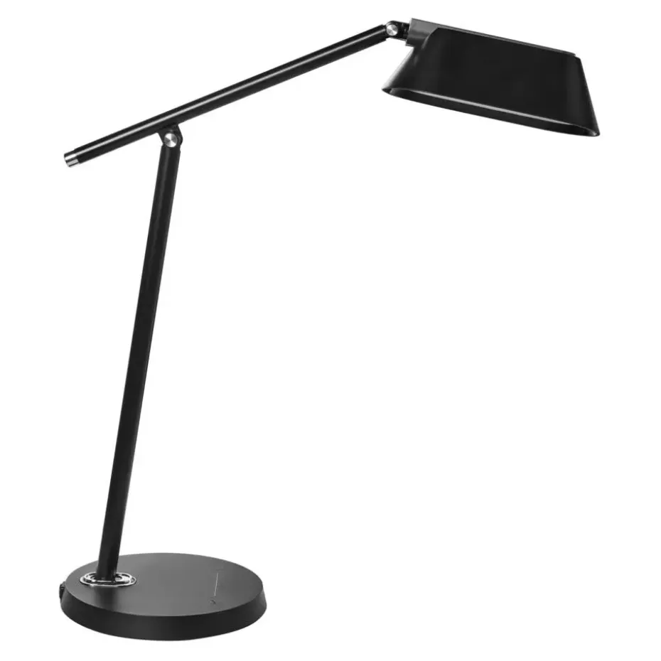 LEONIS - Bureaulamp LED - Zwart - Synthetisch materiaal