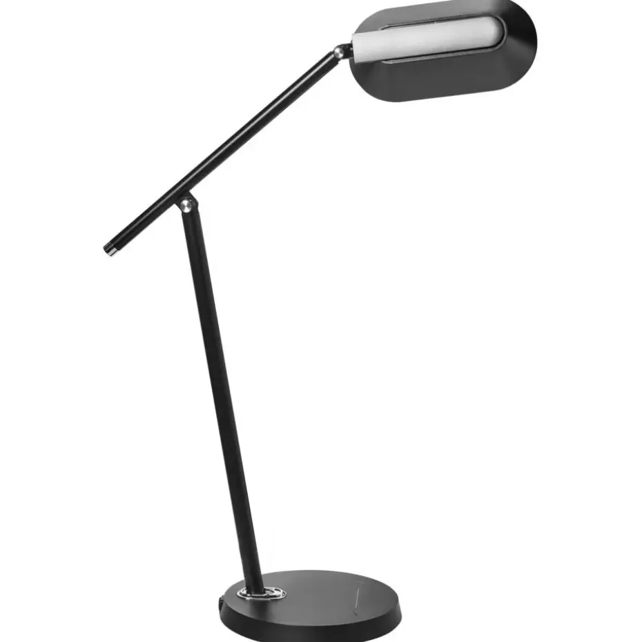 LEONIS - Bureaulamp LED - Zwart - Synthetisch materiaal