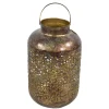 Lesi Living Lantaarn/windlicht - Oosters - metaal - 20 x 32 cm