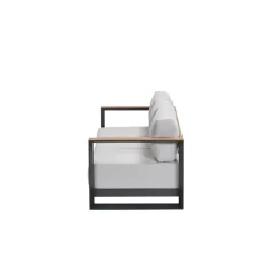 Levanto driezitsbank - c.black - valley sand light teaklook