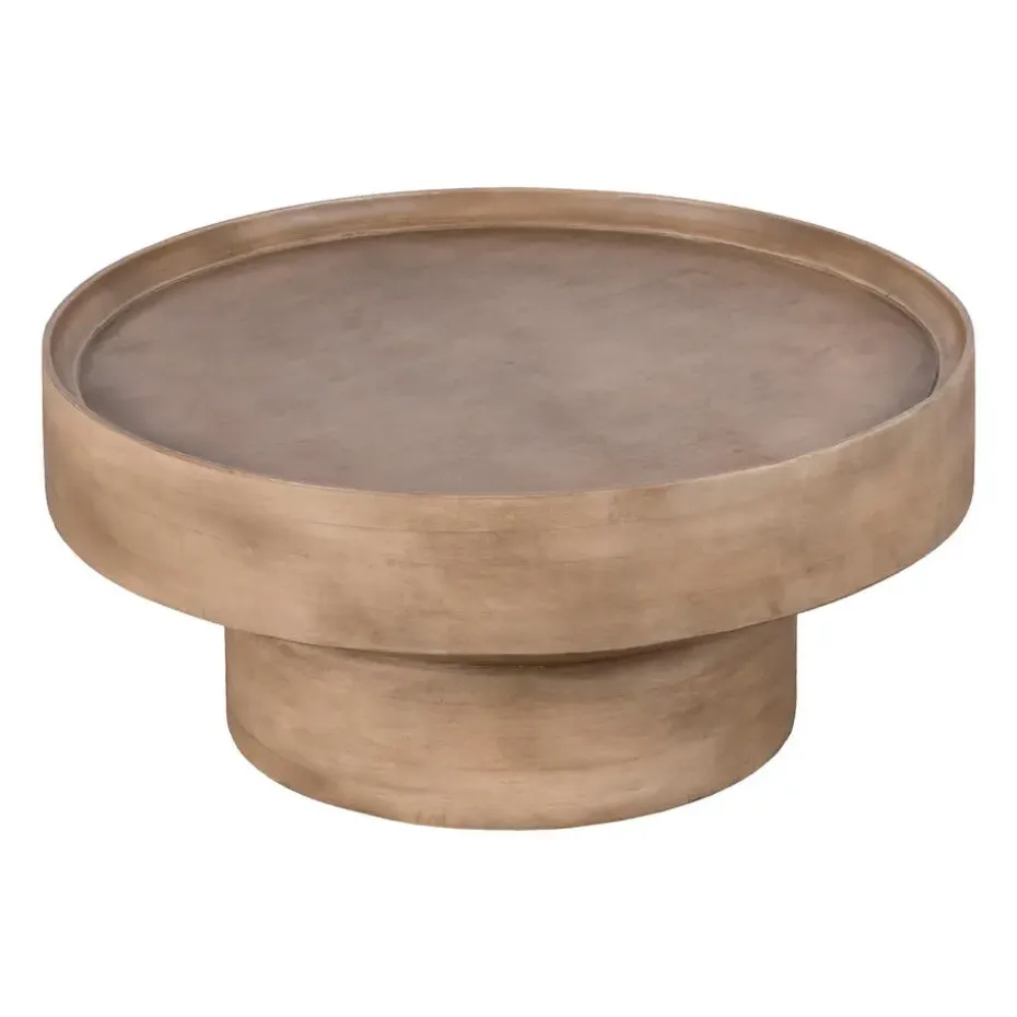 Lewis & Loft Salontafel Luus - FSC® mangohout - Rond ⌀80 cm - Bruin