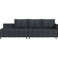 Lindhus - Bank met chaise longue omkeerbaar in corduroy antraciet