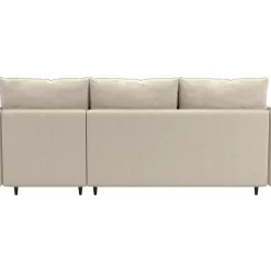 Lindhus - Bank met chaise longue omkeerbaar in stof crème