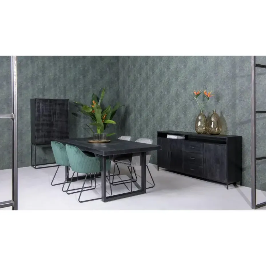 Livingfurn - Dressoir Kala Open 180 cm - Mangohout