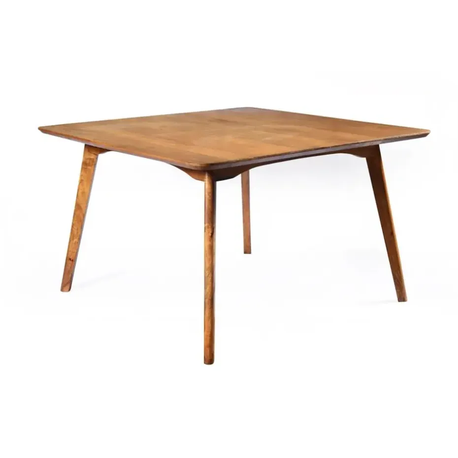 Livingfurn - Eetkamertafel Elias - 120cm - Mangohout - Bruin