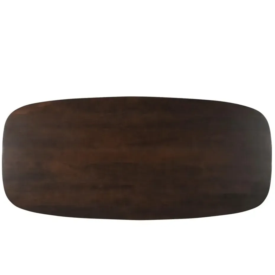 Livingfurn - Eetkamertafel Jesper Danish Oval Brown 230 cm - Mangohout