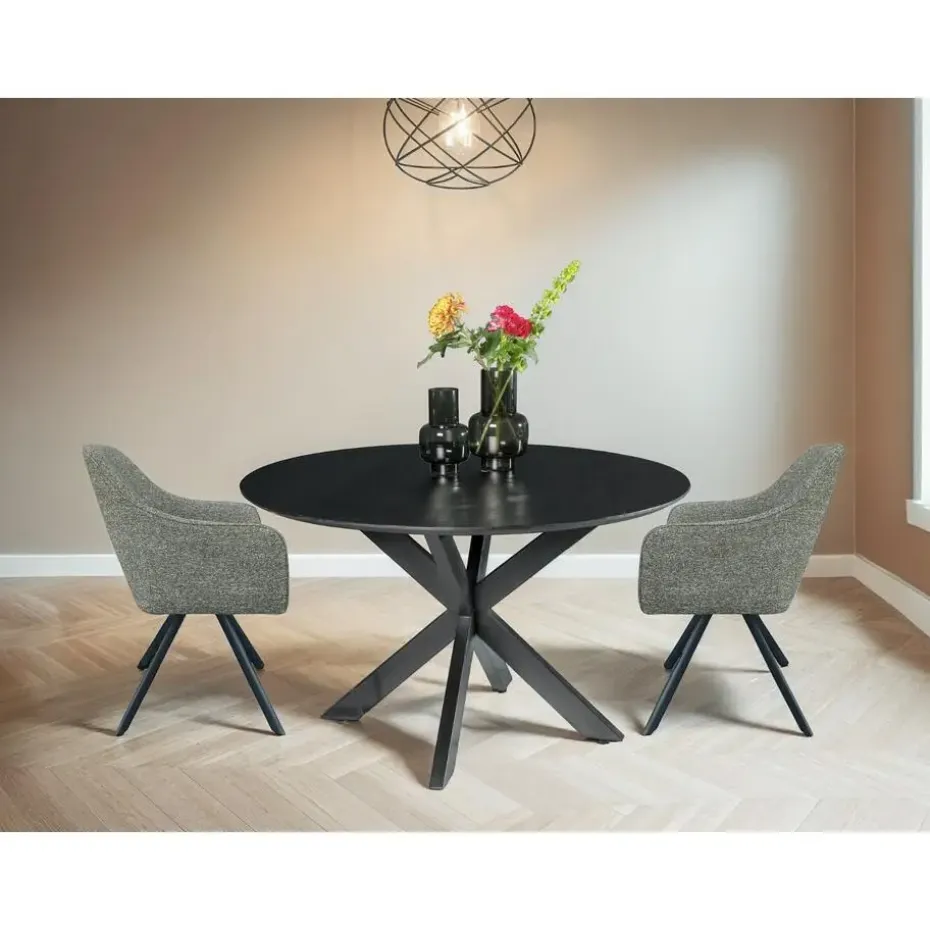 Livingfurn - Ronde Eetkamertafel Oslo - Acasia Hout - 130
