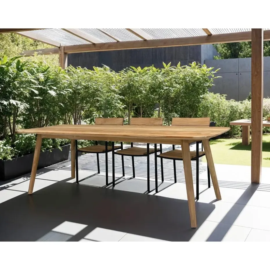 Livingfurn - Tuintafel - Lugano 240cm - Bruin