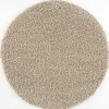 Loca Shaggy Rond Vloerkleed Beige Hoogpolig - 200 CM ROND