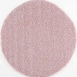 Loca Shaggy Rond Vloerkleed Licht Roze Hoogpolig - 120 CM ROND