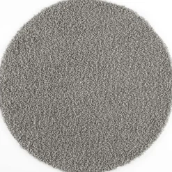Loca Shaggy Rond Vloerkleed Lichtgrijs Hoogpolig - 150 CM ROND