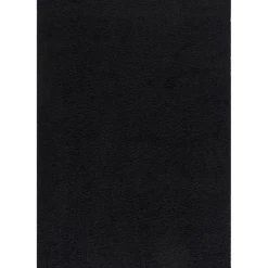 Loca Shaggy Vloerkleed – Modern Uni Effen – Zwart Hoogpolig & Zacht - 120x170 CM