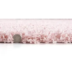 Loca Shaggy Vloerkleed – Modern Uni Effen – Roze Hoogpolig & Zacht - 120x170 CM