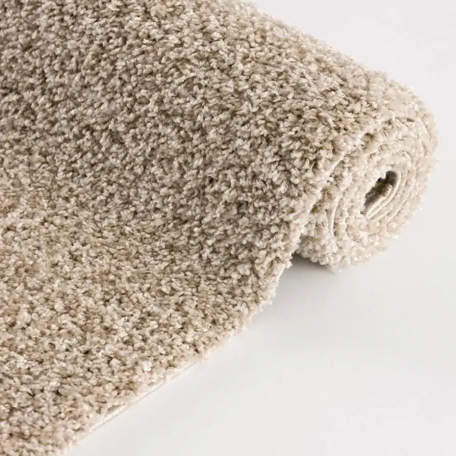 Loca Shaggy Vloerkleed Beige Hoogpolig - 140x200 CM