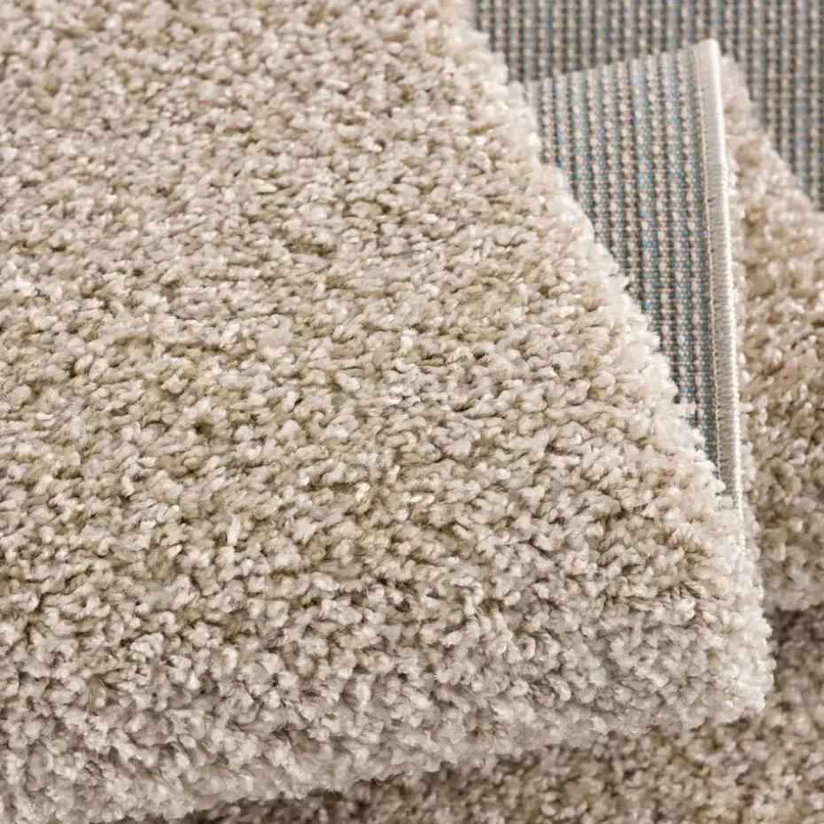 Loca Shaggy Vloerkleed Beige Hoogpolig - 200x200 CM Vierkant